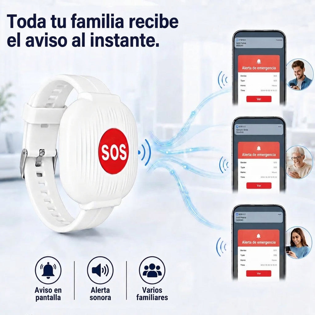 Toda tu familia recibe el aviso al instante