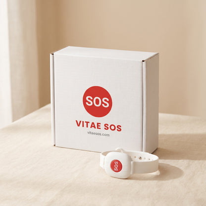 Caja de Vitae SOS con la pulsera de emergencia